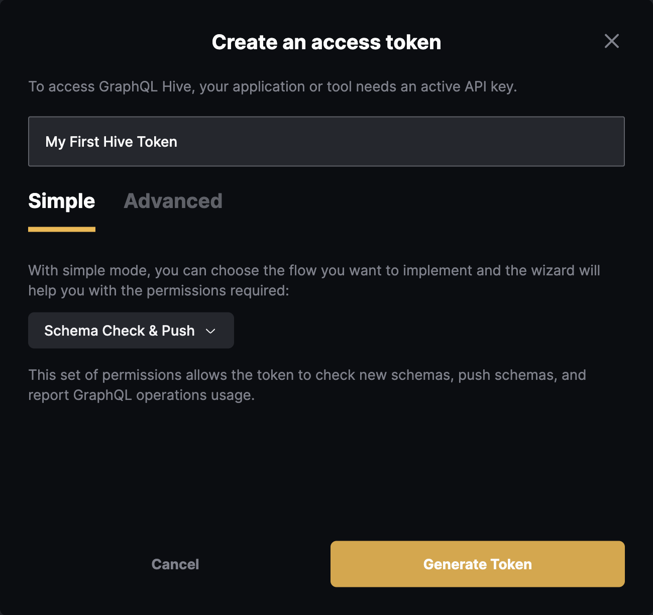 Create Registry Token Form